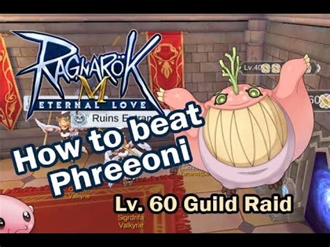 how to beat phreeoni in lv 60|phreeoni youtube.